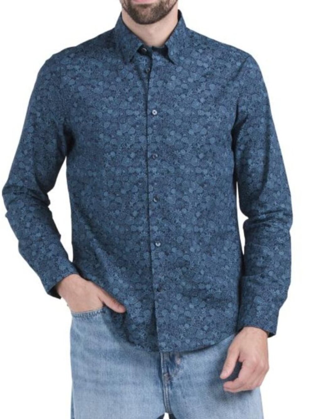 BEN SHERMAN British Floral Print Shirt